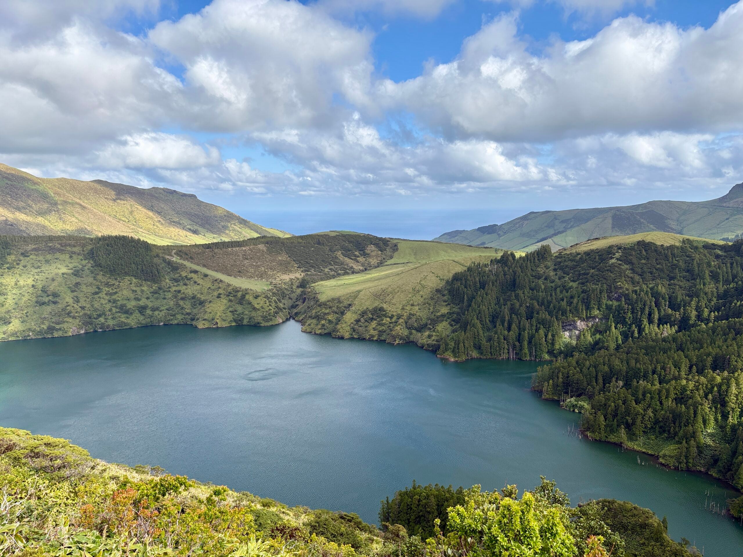 A lake on Flores Island, Azores, Portugal