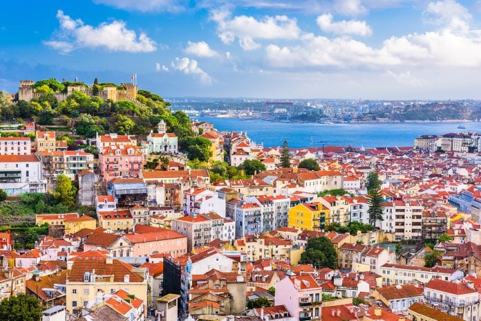 Lisbon City Skyline